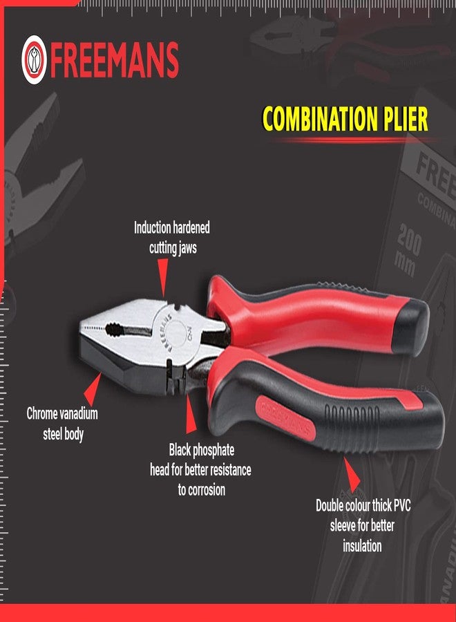 FREEMANS Ikon 5m:19mm Measuring Tape + 8" PVC Sleeve Combination Plier - Image 3